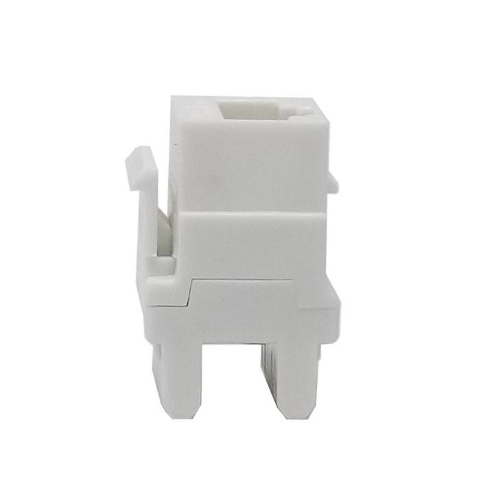 100 Pack Cat6 White Network Ethernet Keystone Jack 180 Degree I87154