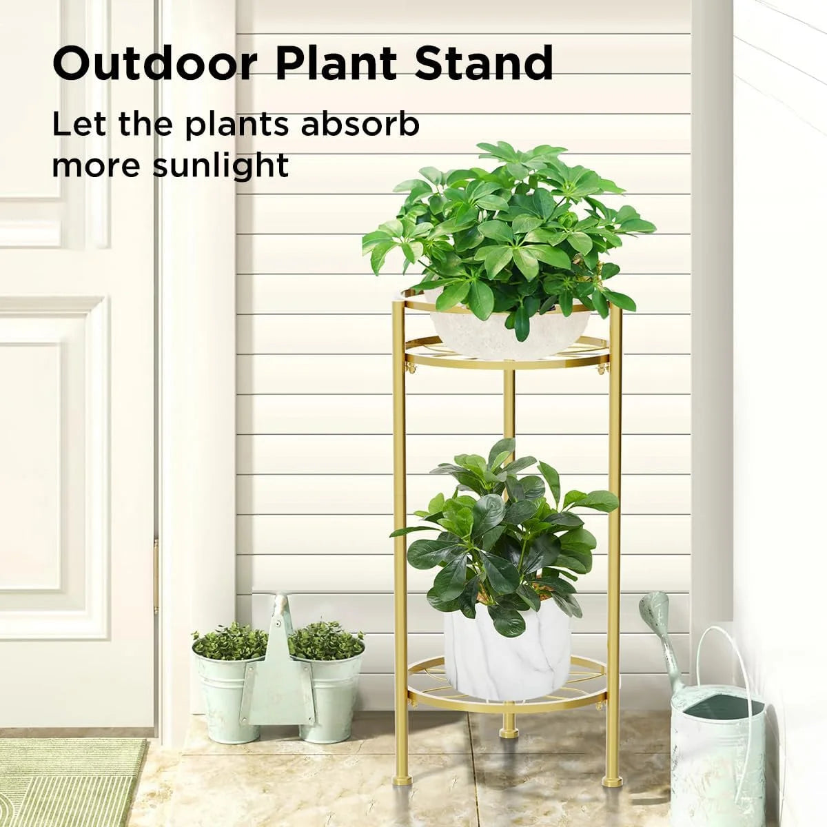 2 Tier Metal Plant Stand F95278