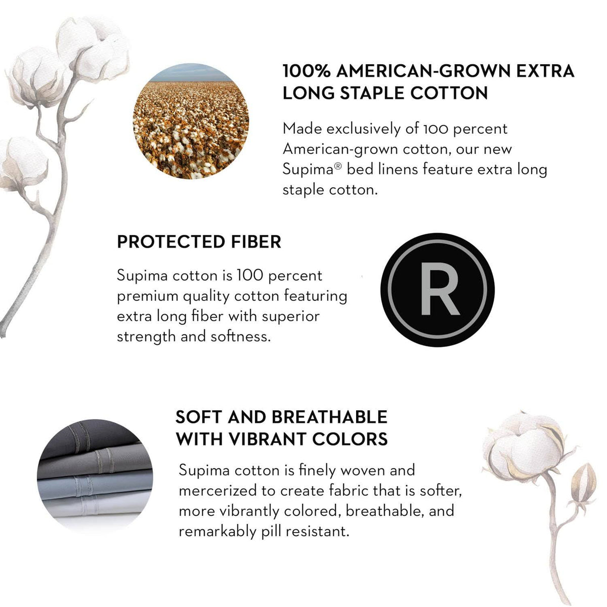 Queen Charcoal Supima Cotton Sheets P652