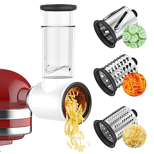 Slicer Shredder Attachment for Kitchenaid Stand Mixer with 3 Blades D631