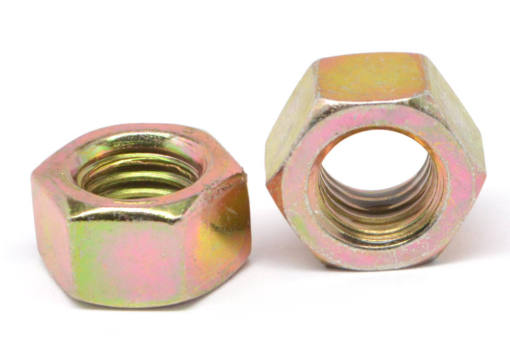 Fine Thread Grade 8 Finished Hex Nut Yellow Zinc Plated X850517