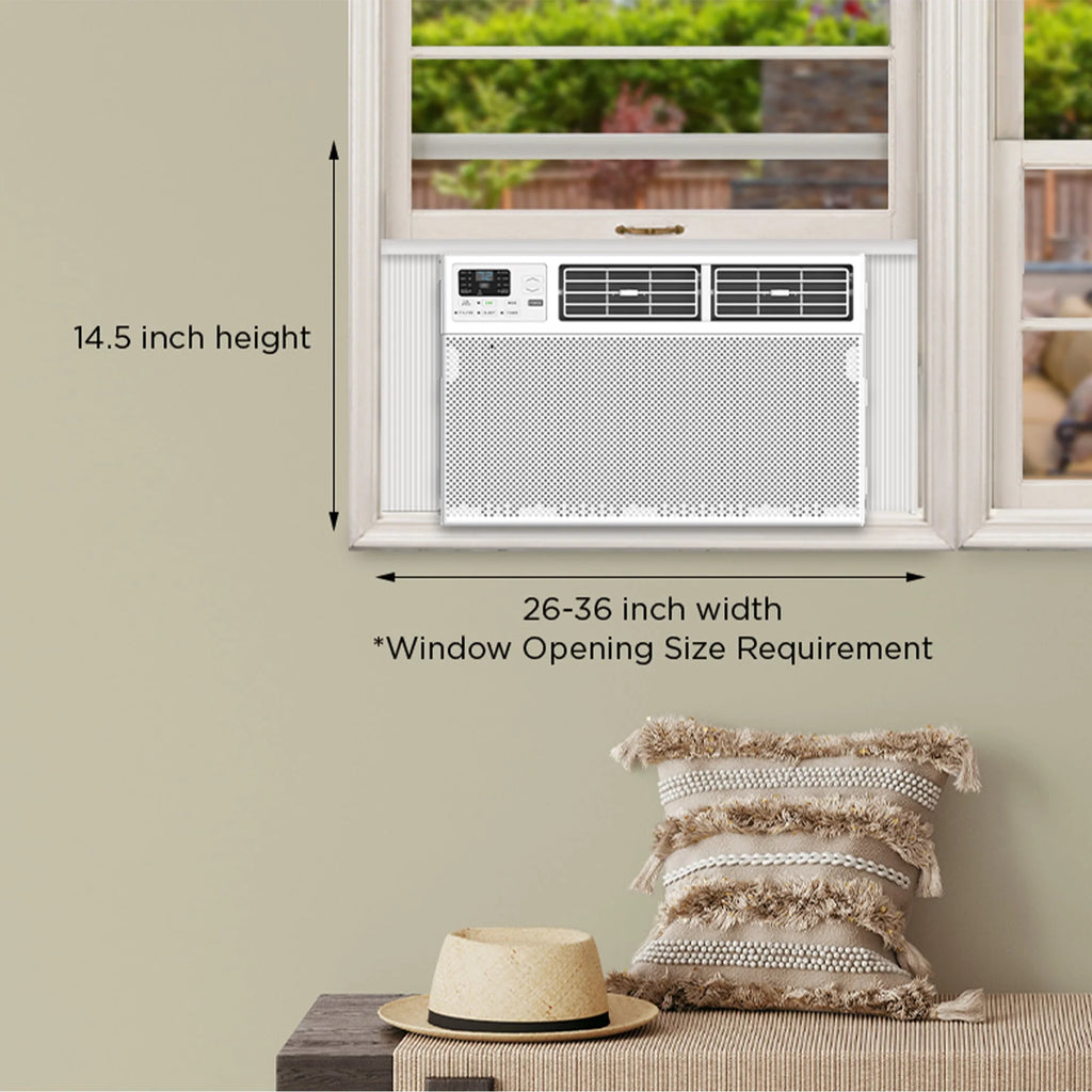 10,000 BTU Smart Window Air Conditioner, White S106