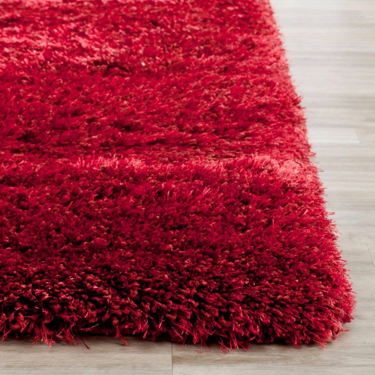 Red 5'1" x 7'6" Shag Area Rug B53333