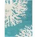 Teal Blue 5 ft. x 7 ft. Shag Area Rug I2666