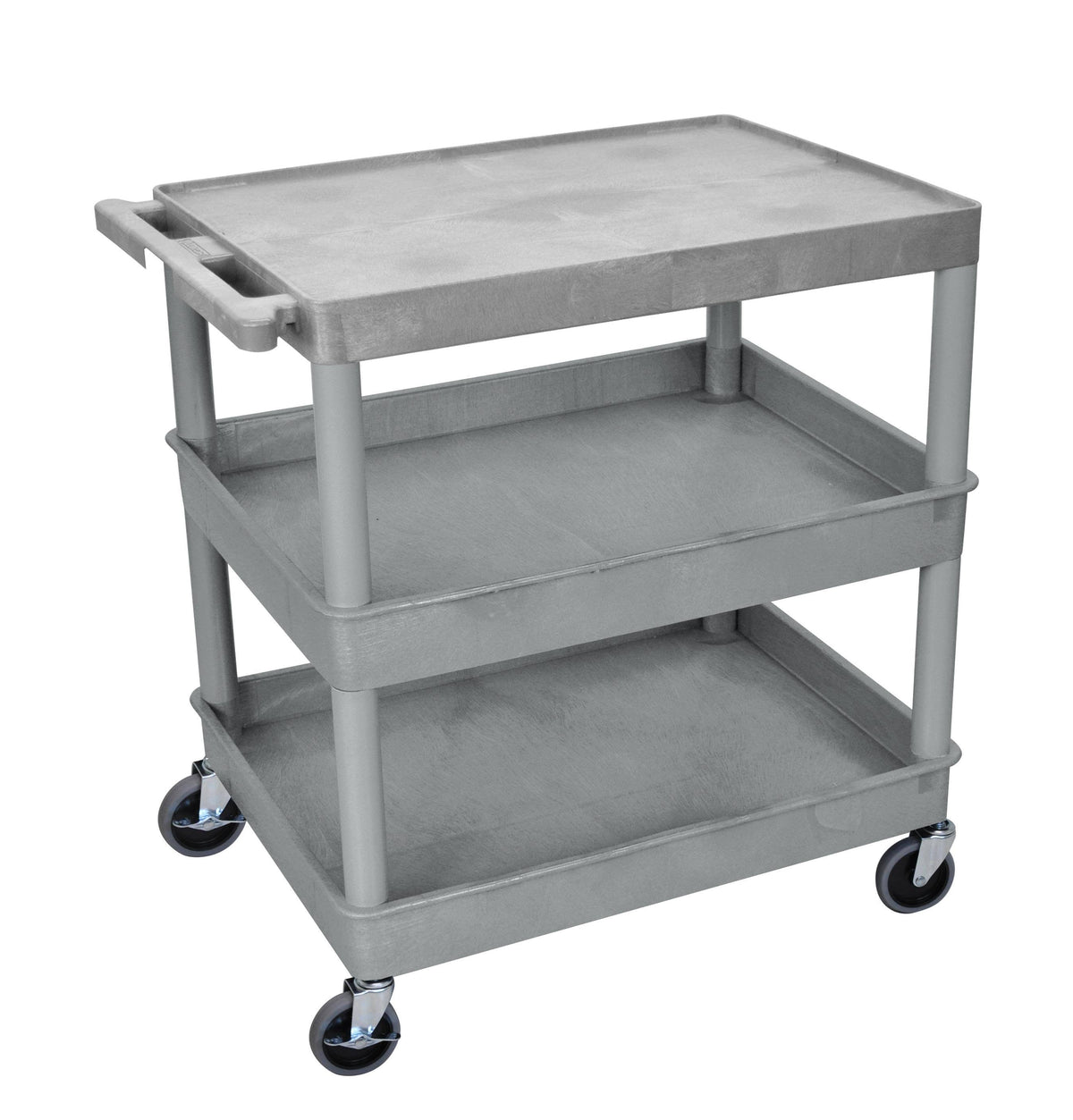 Gray 3 Shelf Tub Cart C52642