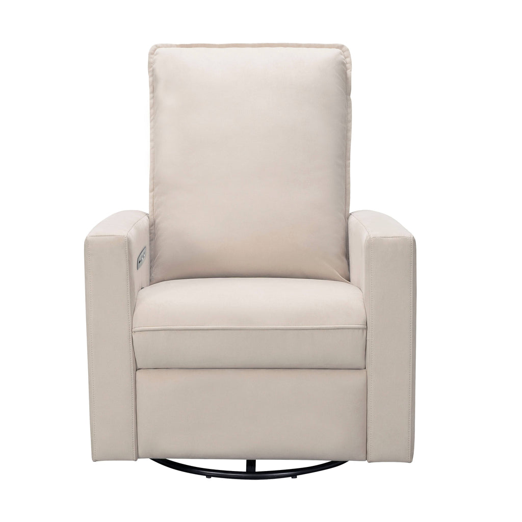 Charcoal Swivel Glider Power Recliner P411161