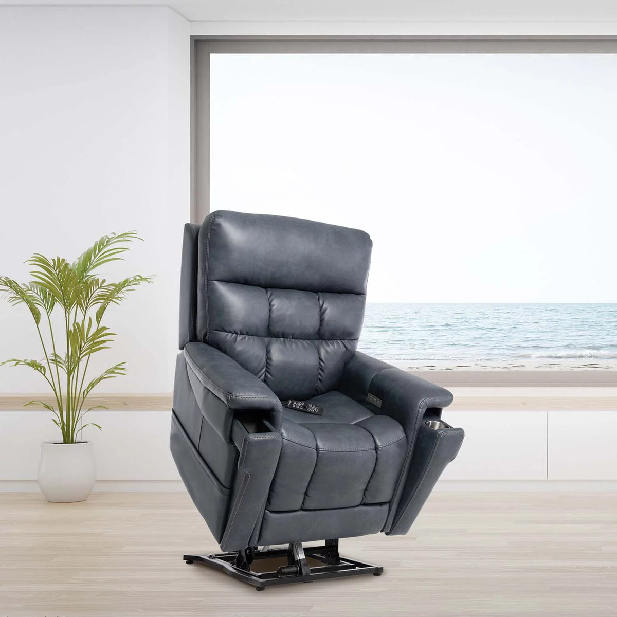 Slate Large Power Lift Recliner P73898