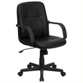 Black Vinyl Executive Office Chair K6752
