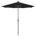 7.5 ft Aluminum Push Button Tilt Market Umbrella Black S920580