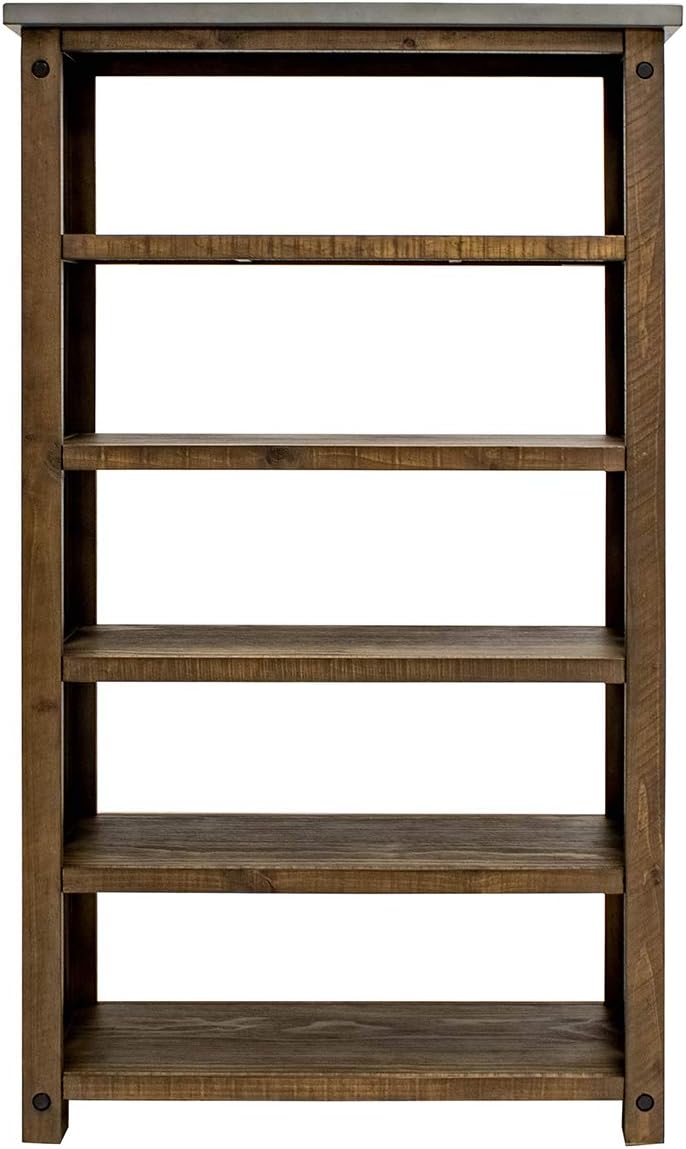 Brown Open Shelf Bookcase Z246034