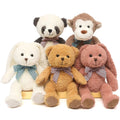 5 Packs Soft Stuffed Animals Teddy Bear, Monkey, Panda, Rabbit, 12.5" D325239
