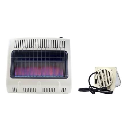 30,000 BTU Blue Flame Natural Gas Heater with Blower Accessory Kit Z227