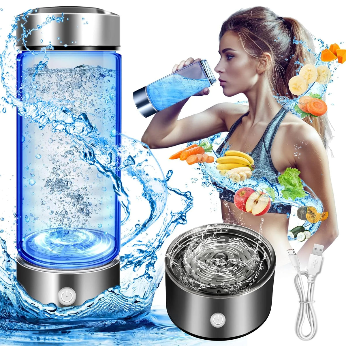 Portable Hydrogen Water Generator Alkaline Maker L570538