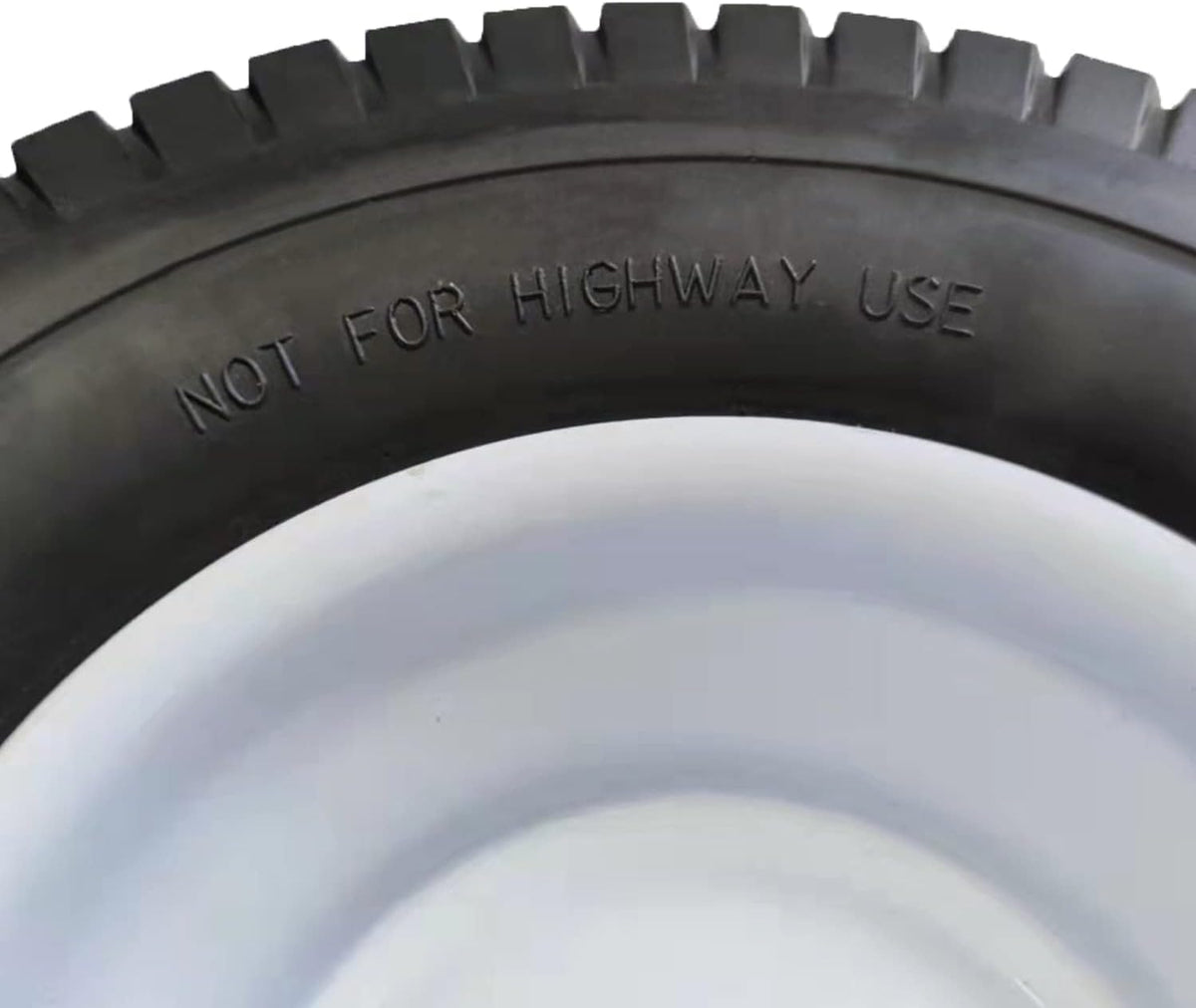 13x5.00-6 Flat Free Lawn Mower Tire and Wheel with 3/4 & 5/8 Bearing, 3” Hub H378