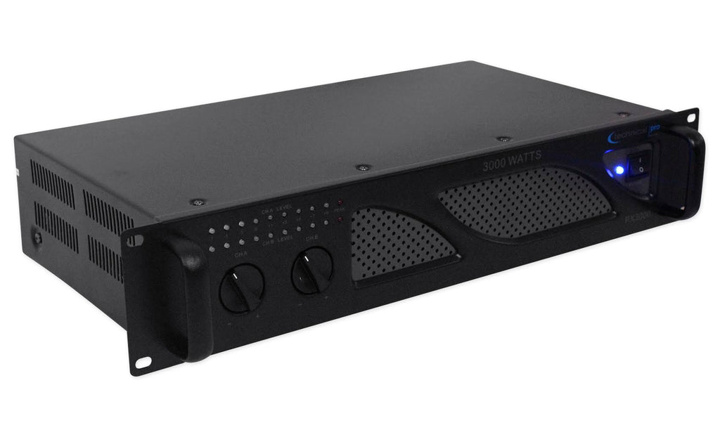 3000W 2-Ch. Power Amplifier with Headphones W417