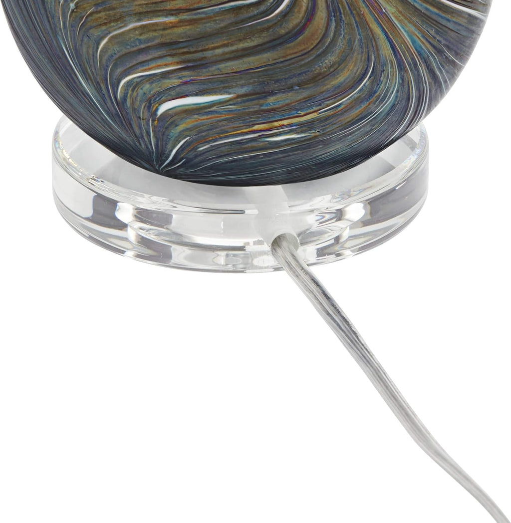 Handcrafted Art Glass Accent Lamps Set of 2 C95607