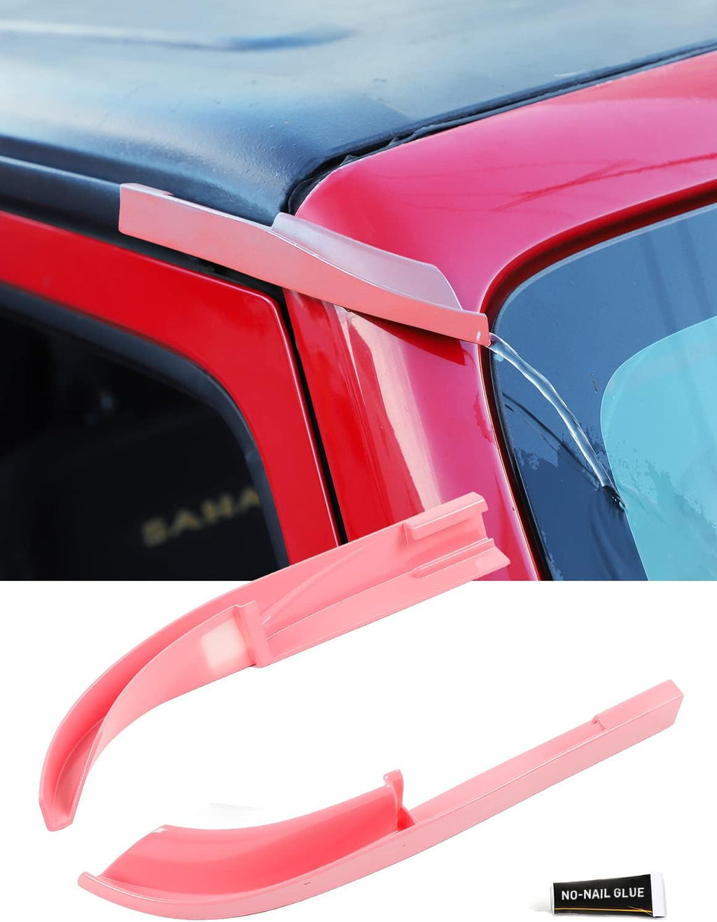 Black Roof Rain Gutter Extensions 2 PCs U11795