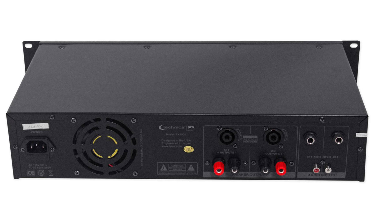 3000W 2-Ch. Power Amplifier with Headphones W417