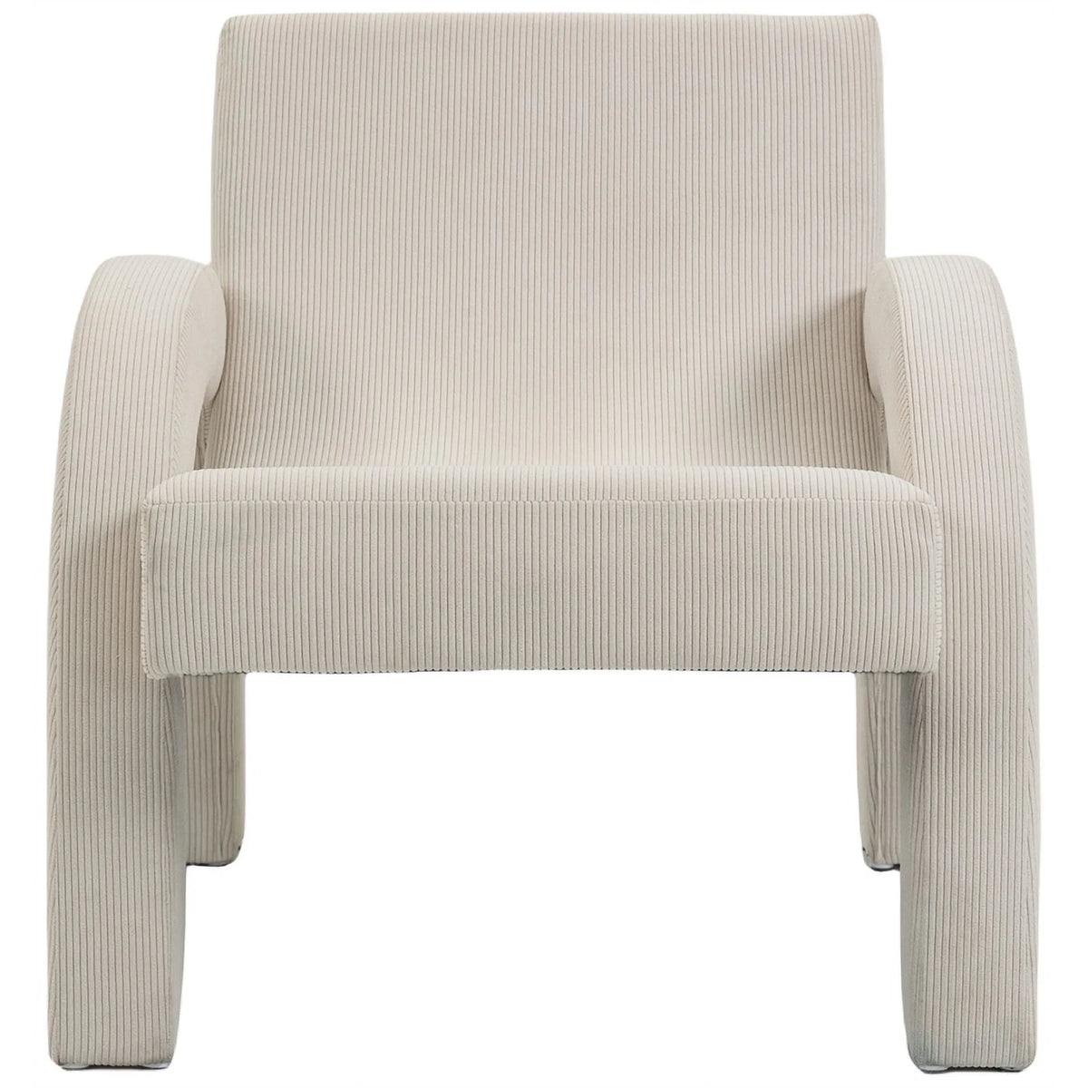 Cream Corduroy Accent Chair Z53517