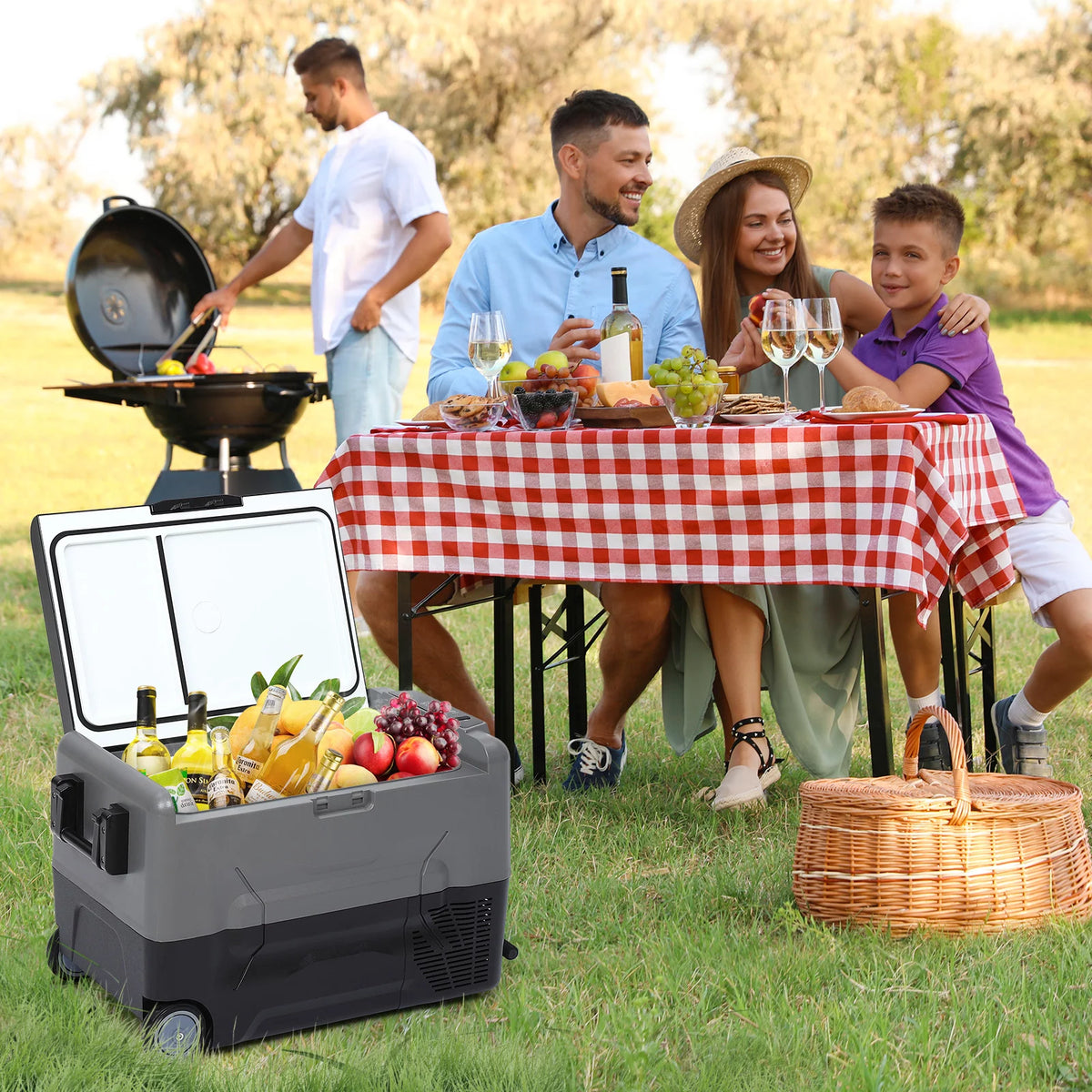 Portable Car Refrigerator 37Qt Dual Zones F6623