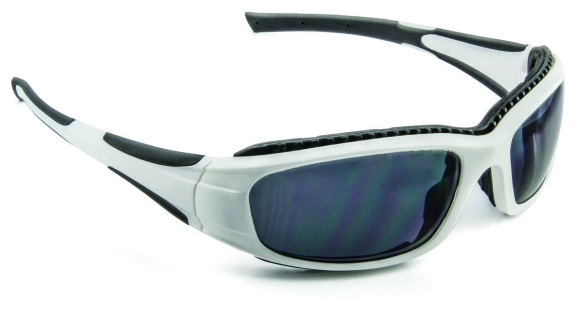 White Frame Gray Anti-Fog Safety Sunwear H425924