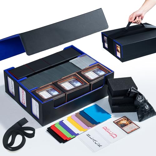 Black Trading Card Storage Case with Magnet Closure O62583