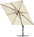 Mint 9x9 ft. Square Aluminum Cantilever Umbrella K804