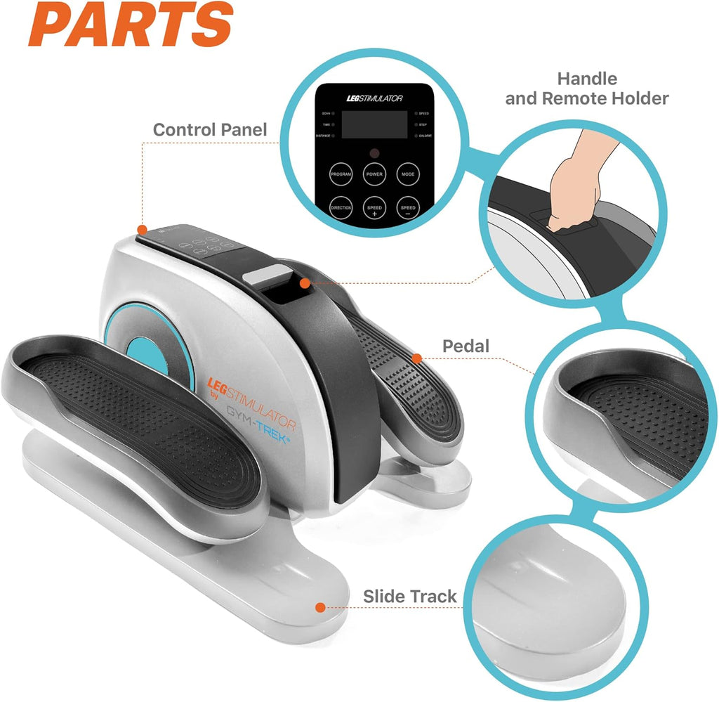 Portable Electric Pedal Exerciser with Remote Control and LCD Monitor S8843