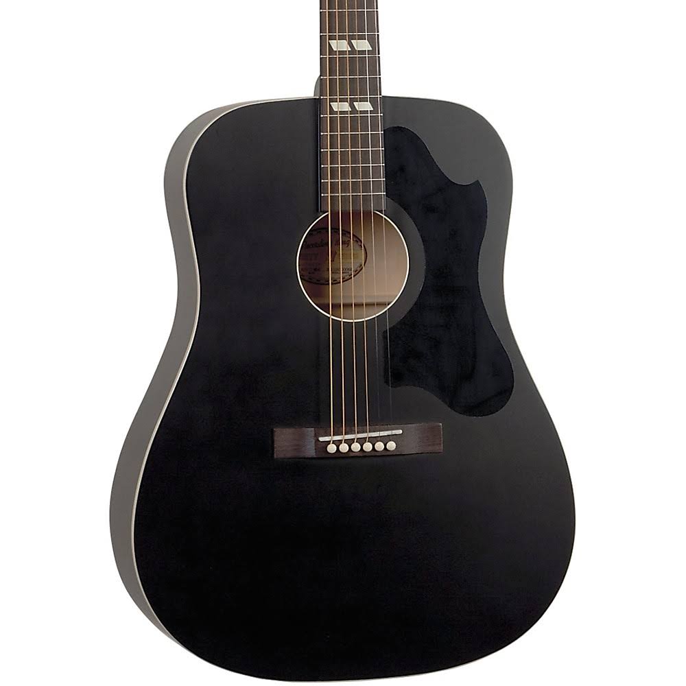 Black Dreadnought Acoustic Guitar U85331