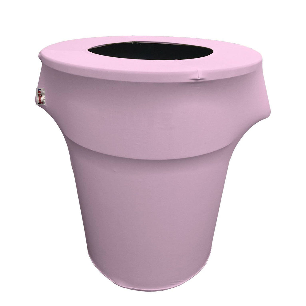 Lilac Stretch Trash Can Cover 44-gallon Round I6720