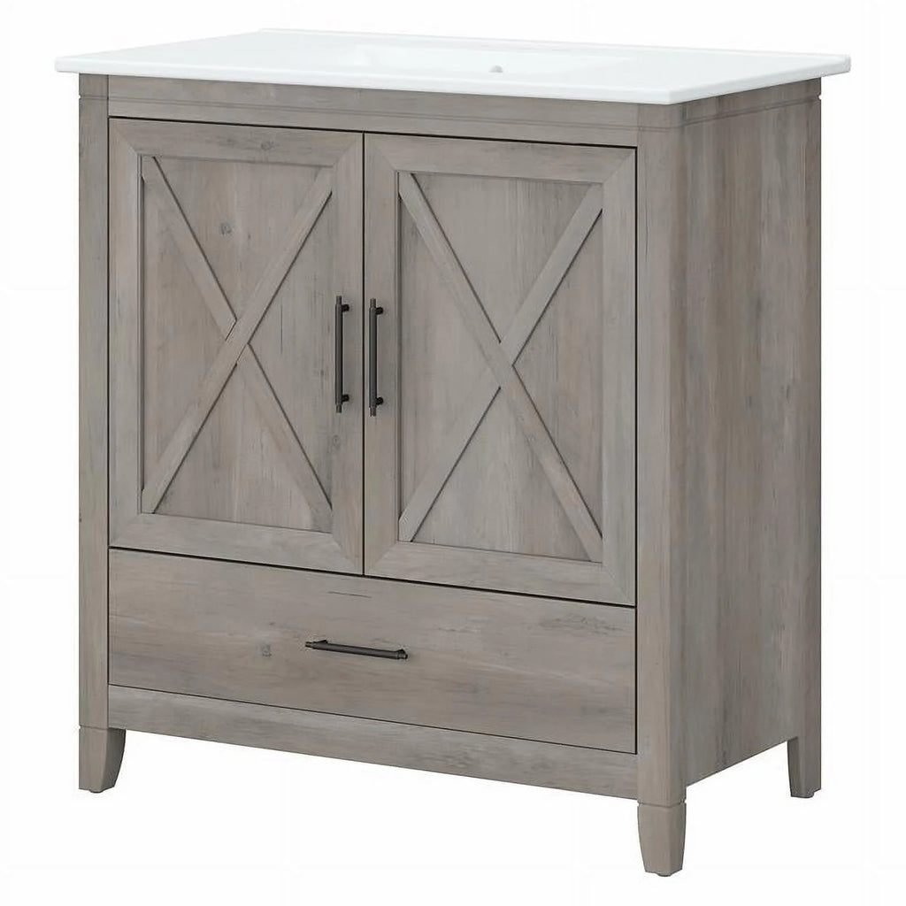 Driftwood Gray Bathroom Vanity with Sink J609