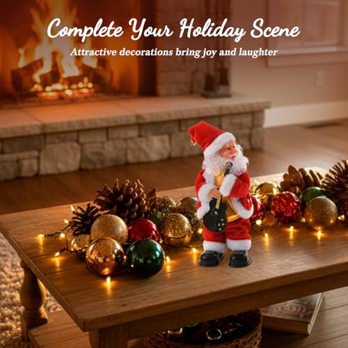 Animated Singing and Dancing Santa Claus Christmas Figurine W3882