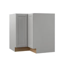 Assembled Lazy Susan Corner Base Kitchen Cabinet in Heron Gray J300366
