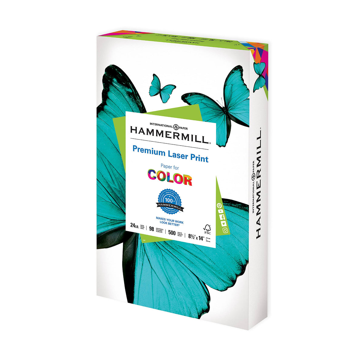 24lb 98 Bright 8.5x14 10 Ream 5000 Sheets Printer Paper K62248