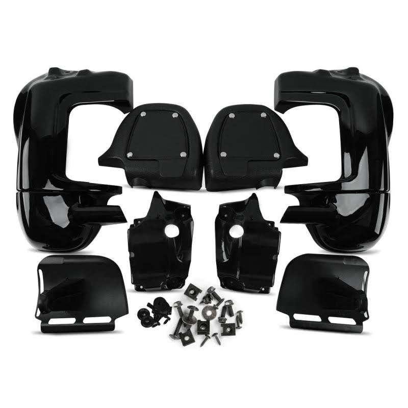 Black Lower Vented Leg Fairing for Harley Davidson Touring 1983-2013 B5879