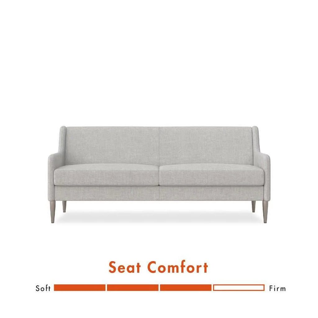 Light Gray Linen Sofa with Steel Legs L3043