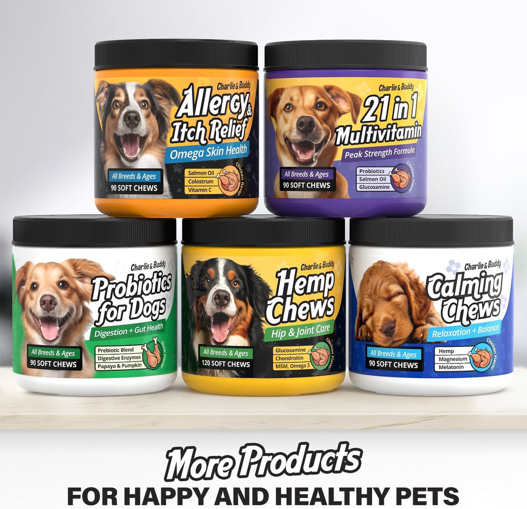 90 Soft Chews Chicken Flavor Dog Allergy Chews with Omega 3 Fish Oil G41193