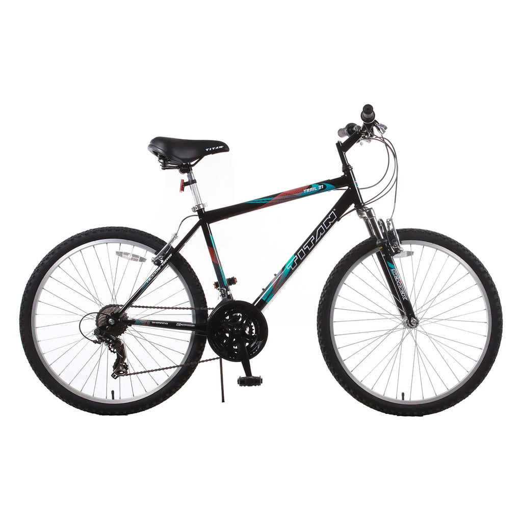 Black 21-Speed Suspension Mountain Bike T3022