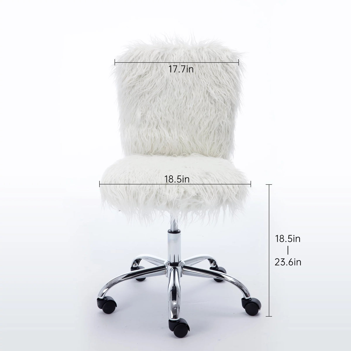 White Vanity Office Chair J69906
