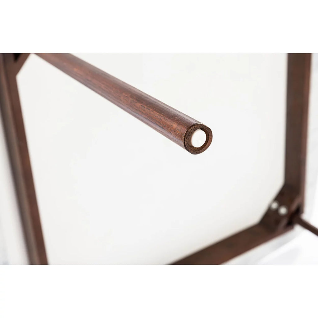 31" Square White Italian Carrara Marble Dining Table A650815