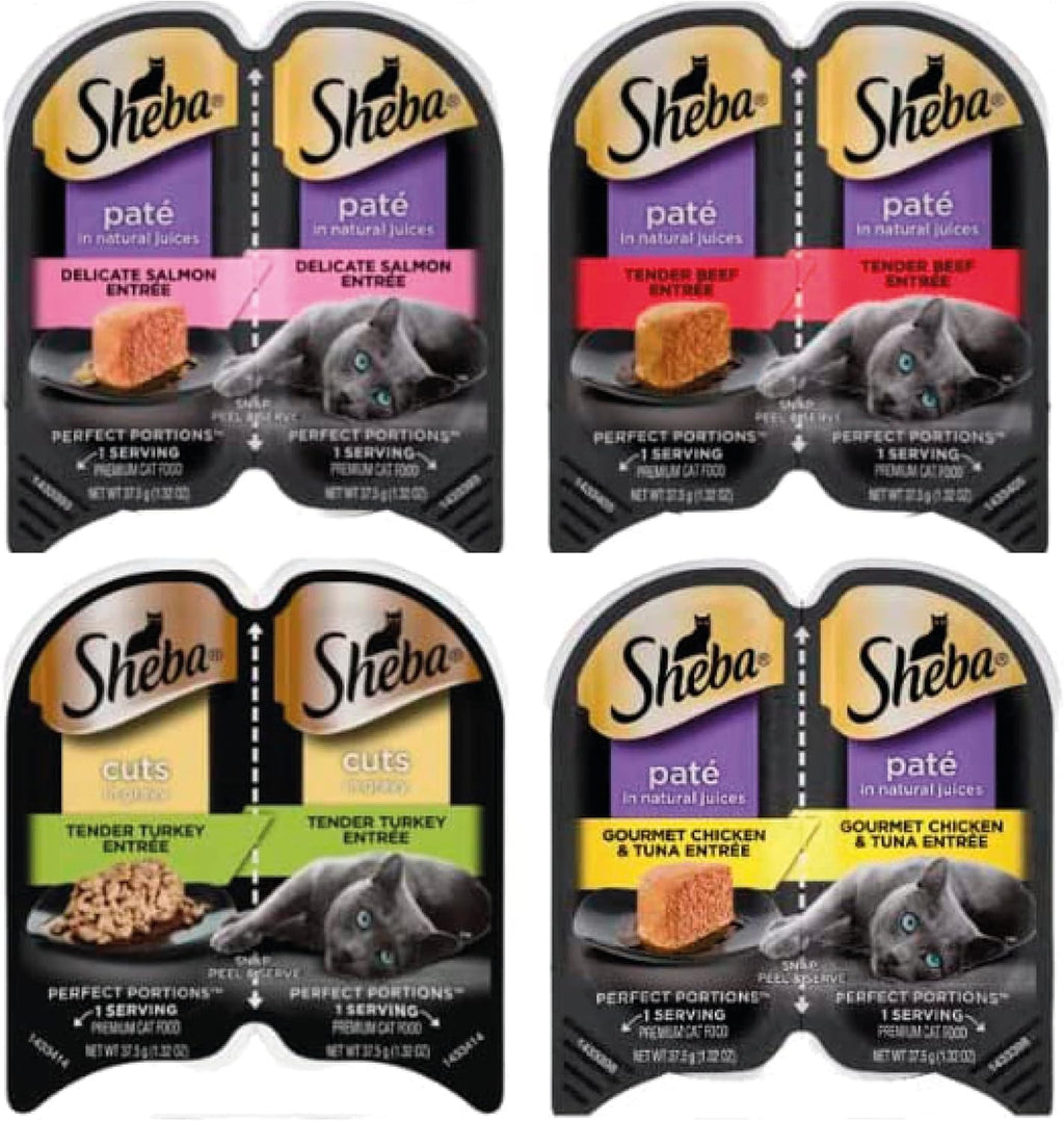 12 Packs (24 Servings) Wet Cat Food Variety Pack O901225