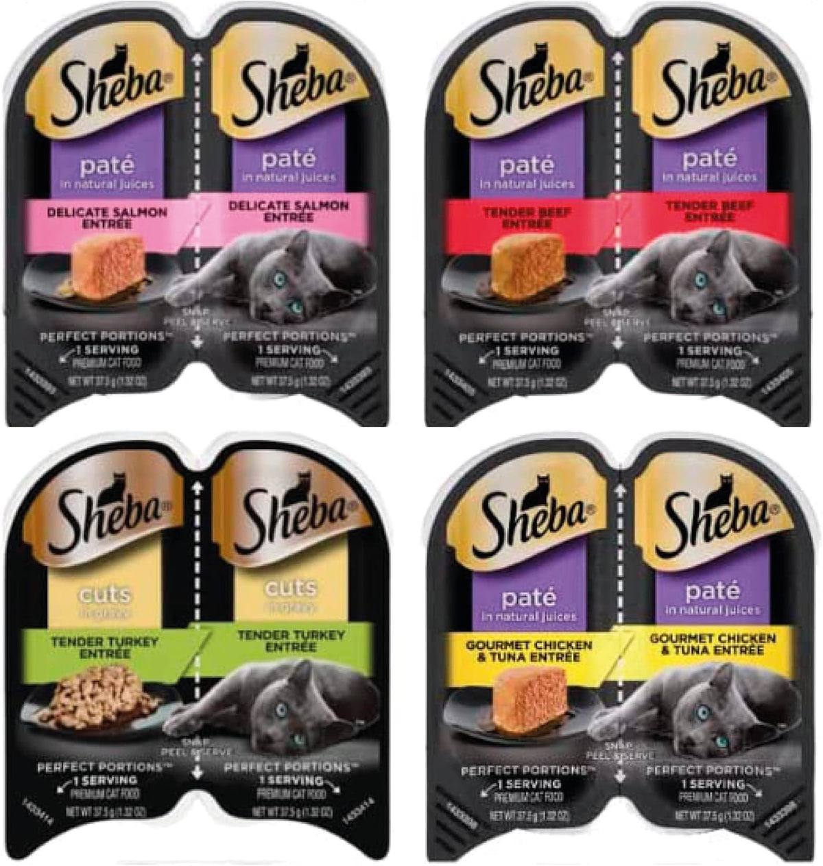 12 Packs (24 Servings) Wet Cat Food Variety Pack O901225
