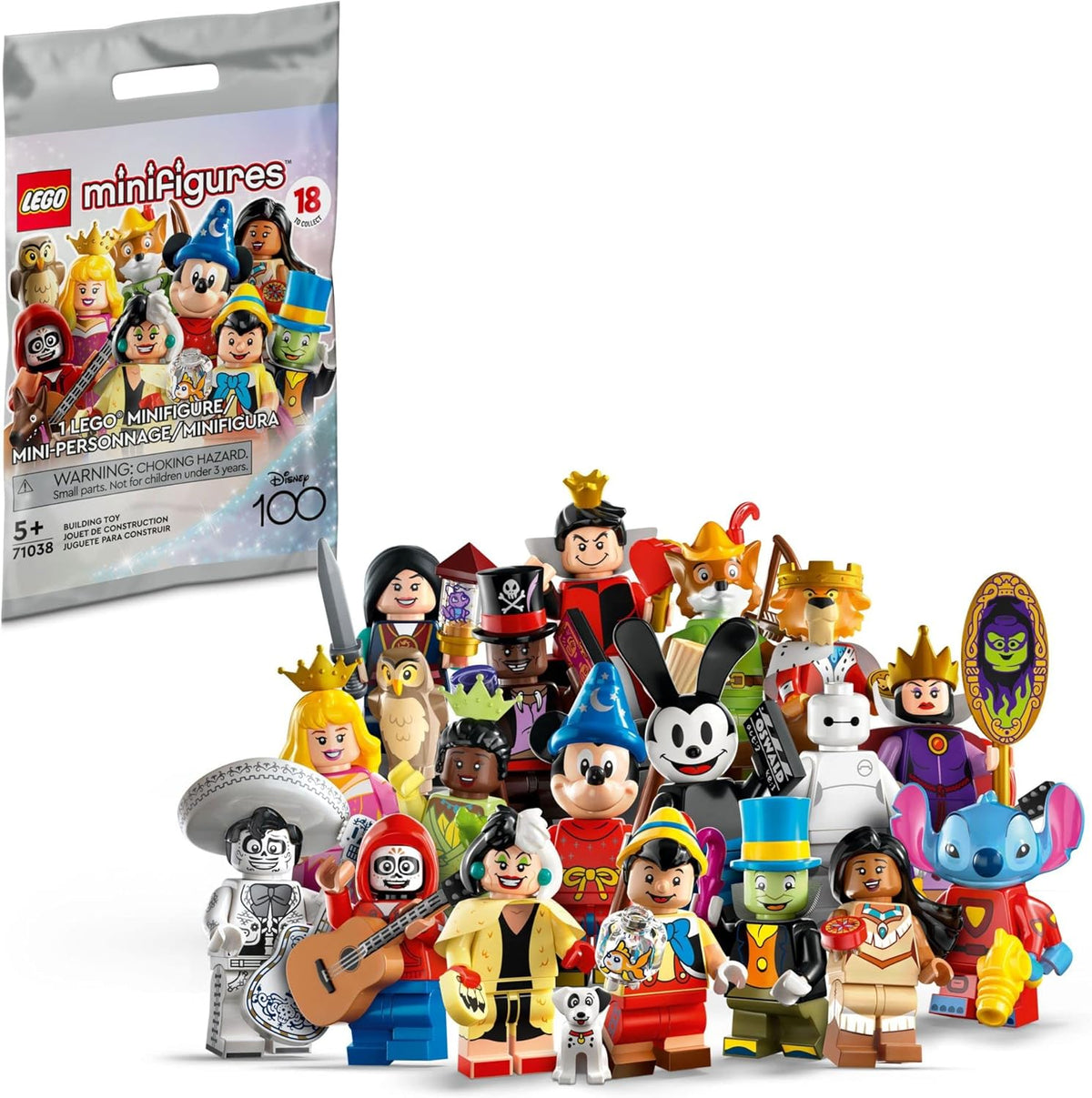 LEGO Minifigures Disney 100 71038, Limited Edition Collectible Figures H6315