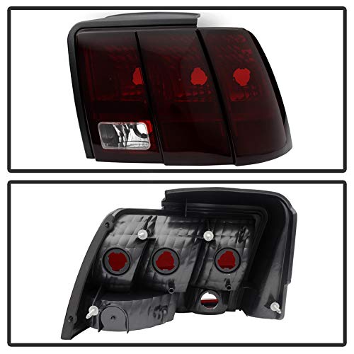 Red Smoked Tail Lights Brake Lamps Pair Set G5452