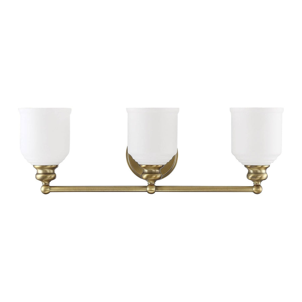 2 Light Warm Brass Bath Light S653397