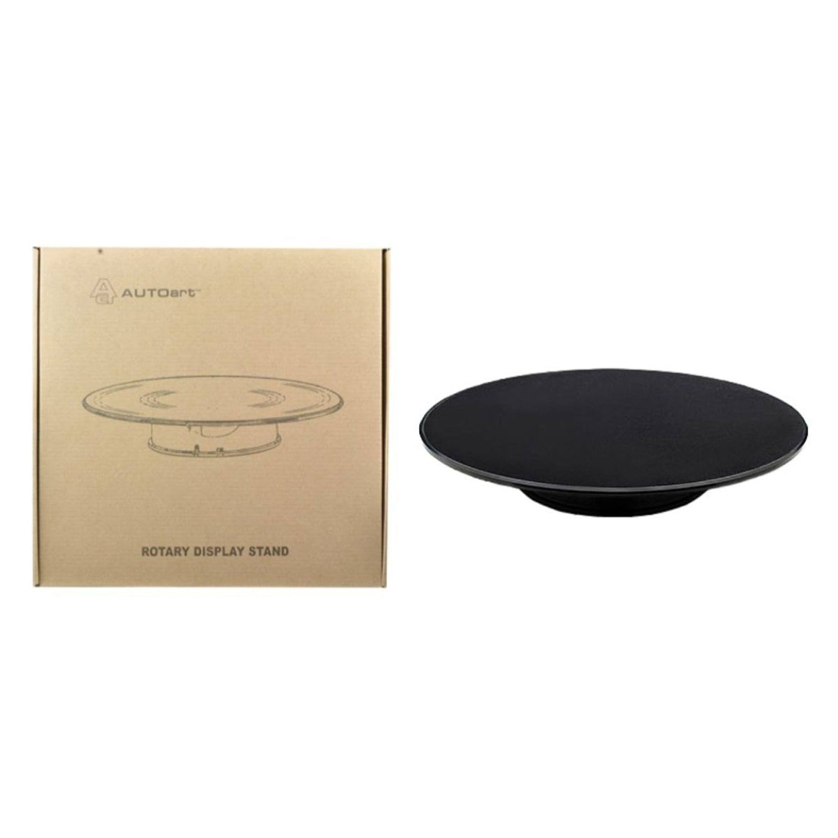 Rotary Display Stand Large 1/18 Scale 12 Inches Wide Black Top H20856