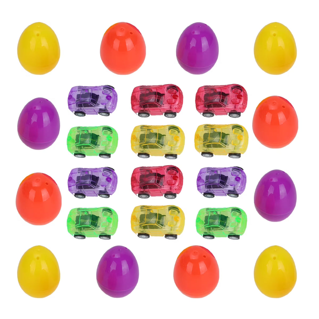 12 Set Easter Surprise Egg and Car Toy for Children Toddlers G86123