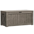 Black 120 Gallon Outdoor Storage Box with Lock K48571