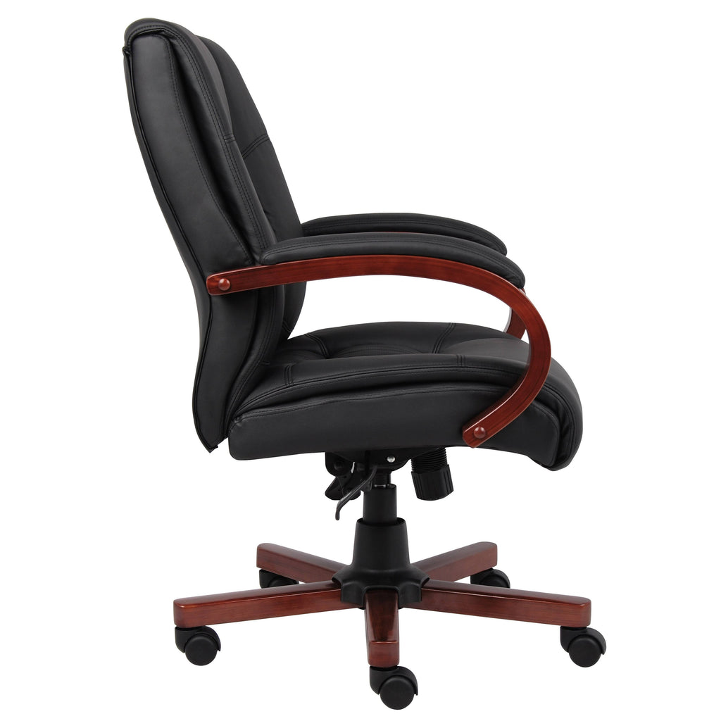 Cherry Mid Back Executive Wood Chair M8559