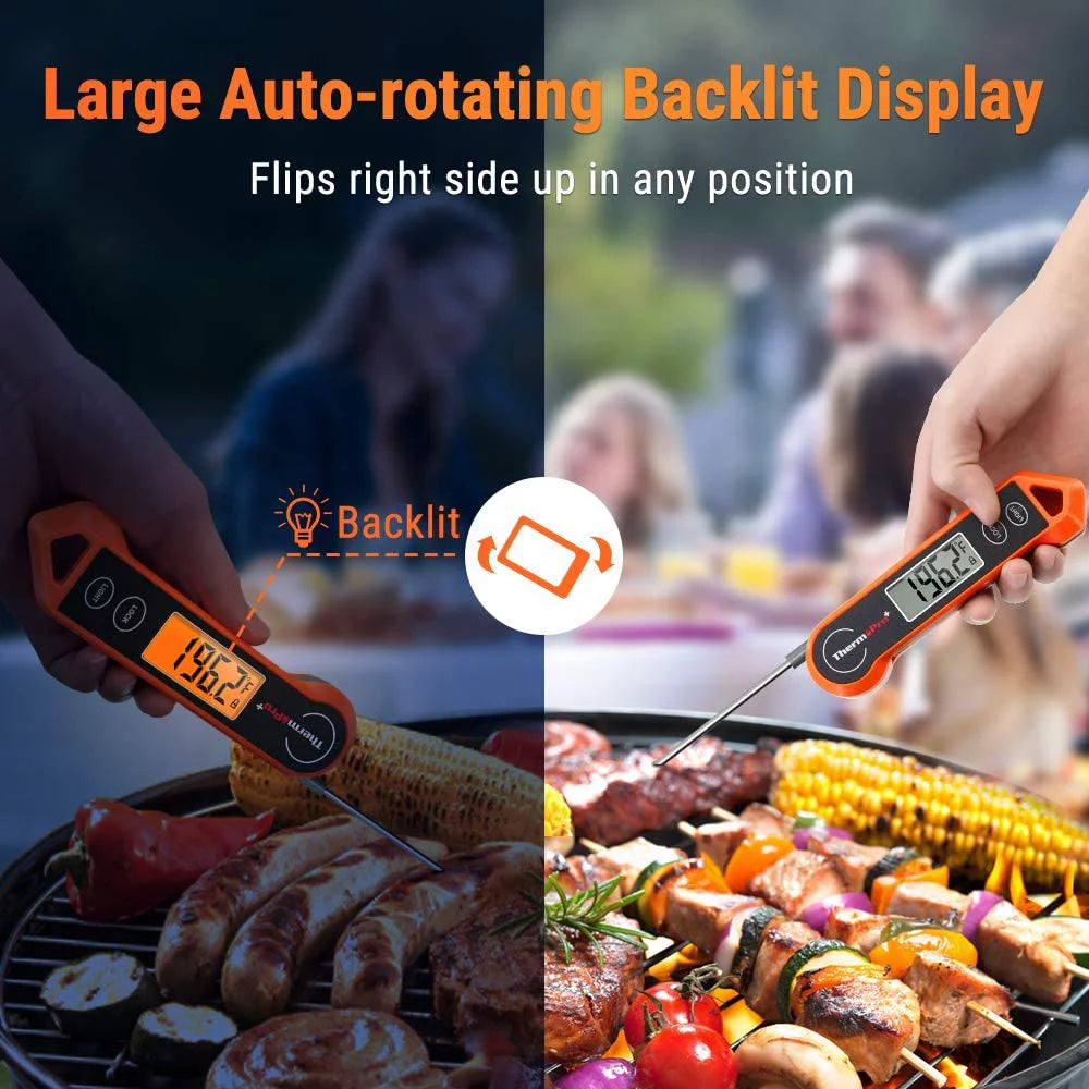 Waterproof Digital Meat Thermometer with Backlit and Motion Sensing Q8813